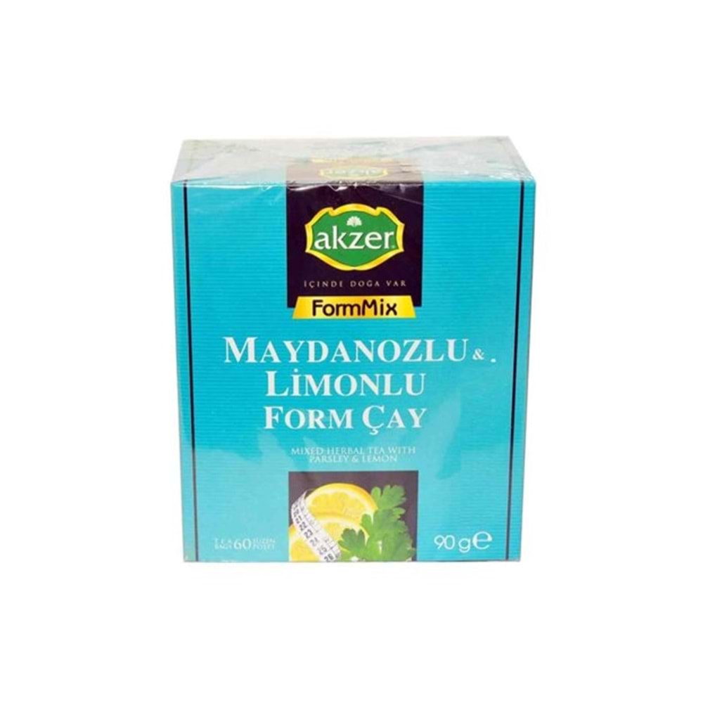 Akzer Maydanozlu Limonlu Form Çayı 60 Süzen Poşet