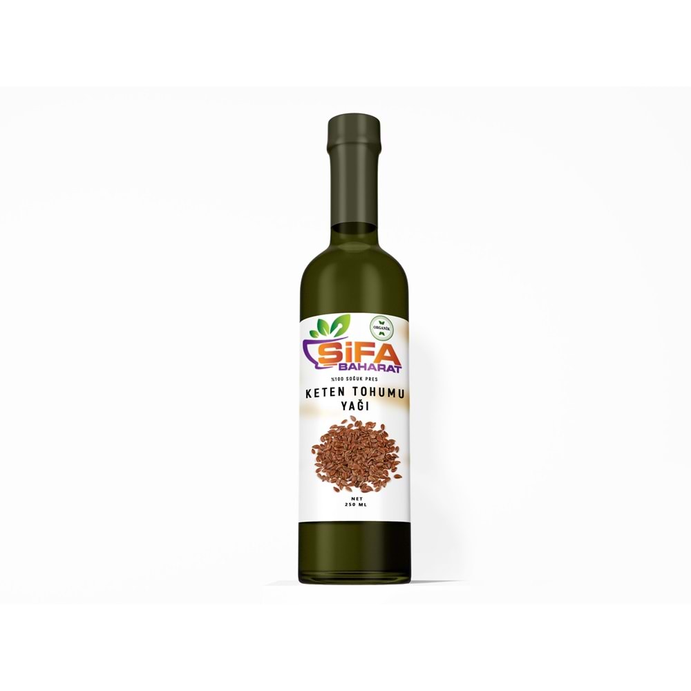 Şifa Baharat Soğuk Sıkım Keten Tohumu Yağı 250 gr
