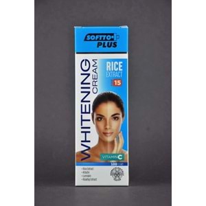 Softto Plus Pirinç Özlü Beyazlatıcı Krem 100 ml