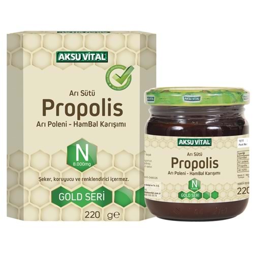 Aksu Vital Bebe Arı Sütü+Ham Bal+Arı Poleni 7000 Mg 235 Gr
