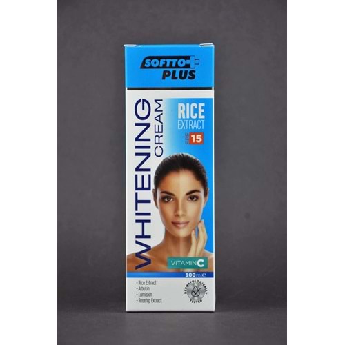 Softto Plus Pirinç Özlü Beyazlatıcı Krem 100 ml