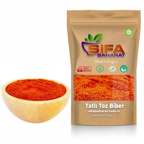 Şifa Baharat Tatlı Toz Biber 50 gr